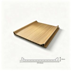 Concave 3D Texture PVC Fluted Wall Panels 215x20mm Long Lasting Interior Cladding Design for Bedroom Office Spaces