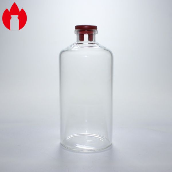 100ml 100R Clear Medical Boroslicate Glass Vial
