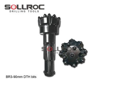 Ferramentas de perfuração de alta pressão atmosférica da Atlas Copco 90 mm 105 mm Cop34 Convex Drill Bit