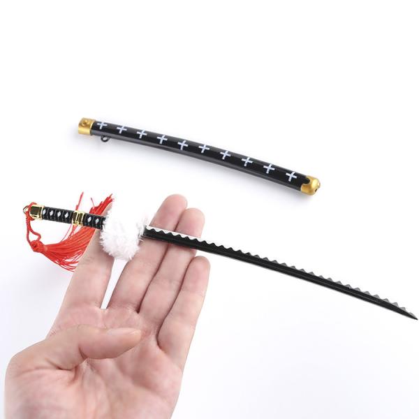 Zinc Alloy 3D Model Keychain Sword One Piece Trafalgar Law Sword Keychain