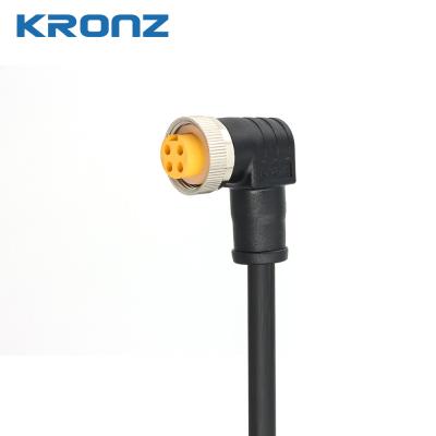 Circular 4 Pin 7/8 Connector Angled For Power Connection