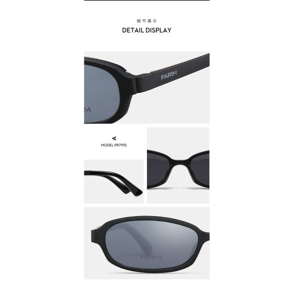 Tac Polarized Clip On Eyeglasses Size 53 16 141 UV Protection HD Visual