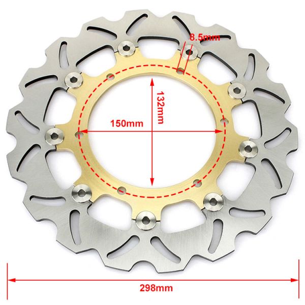 Customized Front Disc Brake Rotor for Yamaha YZF R6 FJR 1300 XVS 1100 Customized