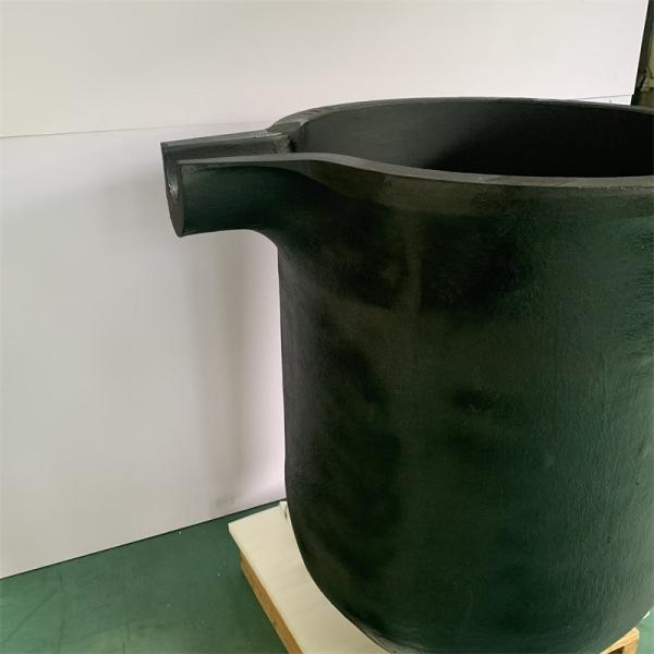 Superficie lisa Aluminio fundido Crucible Ligero con buena conductividad térmica