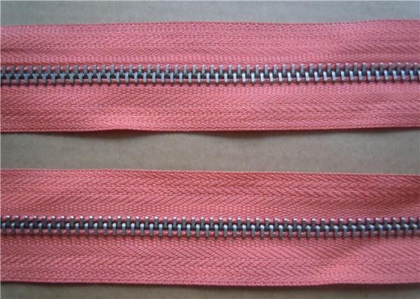 Leather Jacket Heavy Duty Zippers , 5 Inch Separating Zipper No Slip