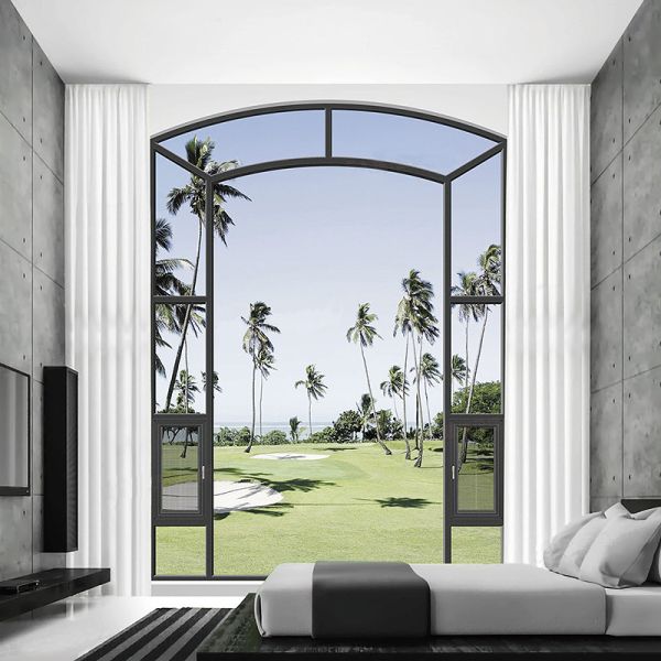 Modern Sliding Aluminum Alloy Doors Manual Opening Efficient Ready