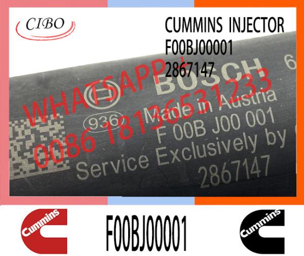Injetor de combustível marinho genuíno 2882077 F00BJ00001 do motor QSK de Cummins 2867147