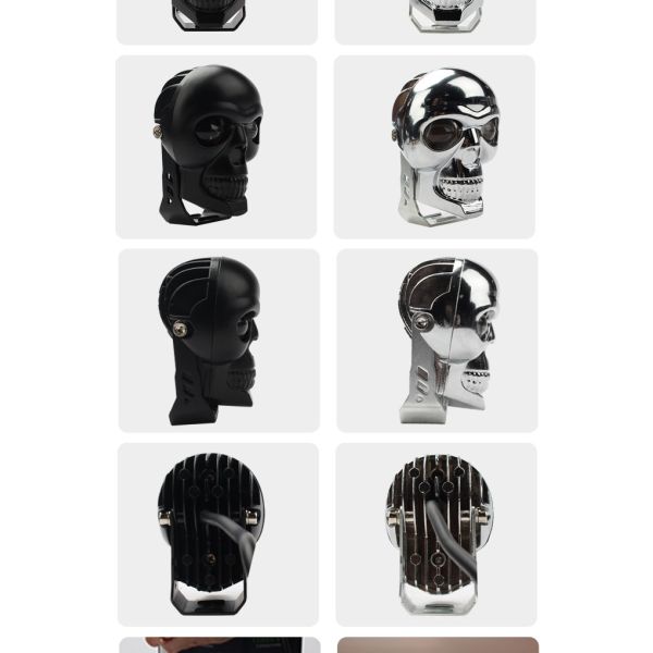 Motorcycle Head Lights 3inch 40W Dual Color LED Spotlight for Skull Headlight Fog Lamp