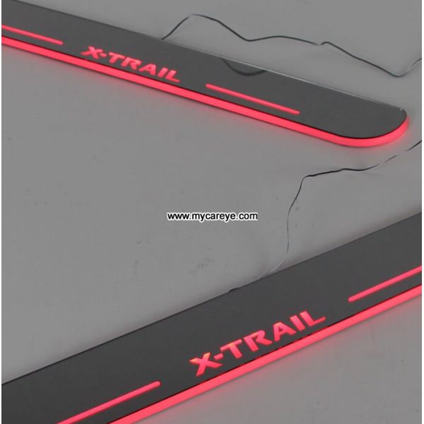 Nissan X-Trail car pedal set LED lights pedal car step Moving door scuff