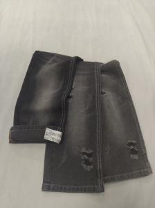 64.2%Cotton No stretch Cotton Polyester BLACK/BLACK 178-180cm Denim fabric 10*10