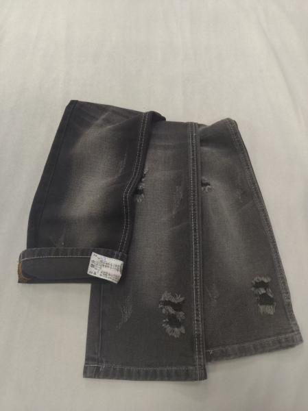 64.2%Cotton No stretch Cotton Polyester  BLACK/BLACK 178-180cm Denim fabric  10*10 JSD3226A