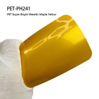 PET-PH241 PET Super lumineux métallique Maple jaune auto auto auto auto auto adhérent résistant aux rayures pour la protection de la peinture