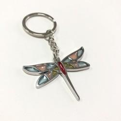 Manufacturer New design translucent enamel transparent custom Nickel 2D Cute hard enamel plant flower shape metal Keychain
