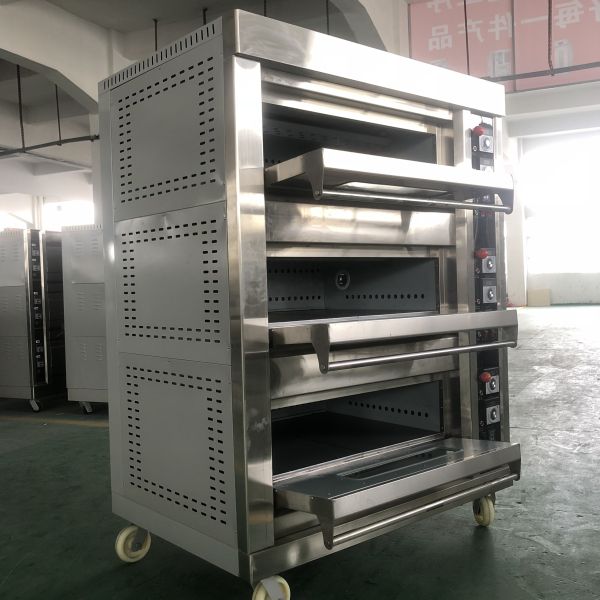 Baking Machinery Function Electric Gas Cake Pizza Oven with Competitive and 3 Deck 9 Trays