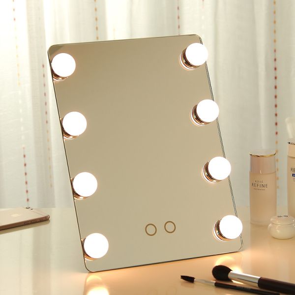 led makeup mirror with bulb ,hollywood mirror with led bulbs can be wall mounted