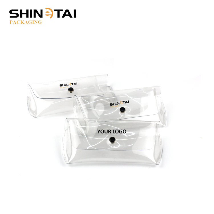 Магнитные солнцезащитные очки Чехлы прозрачные ПВХ коробки Прозрачные желе пляжная мода Мягкие солнцезащитные очки Чехлы для очков