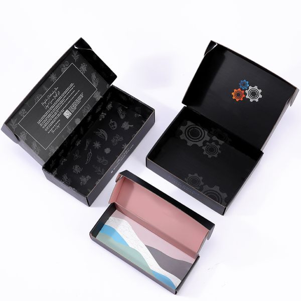 Caja de extensión de cabello de pedido personalizado CMYK Pantone Color cartón corrugado Caja de correo