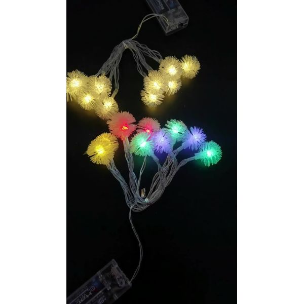 LED Firework Lights 8 Modes Remote Control Fairy Lights with Timer Battery Powered Waterproof Dandelion Lights for Patio Wedding