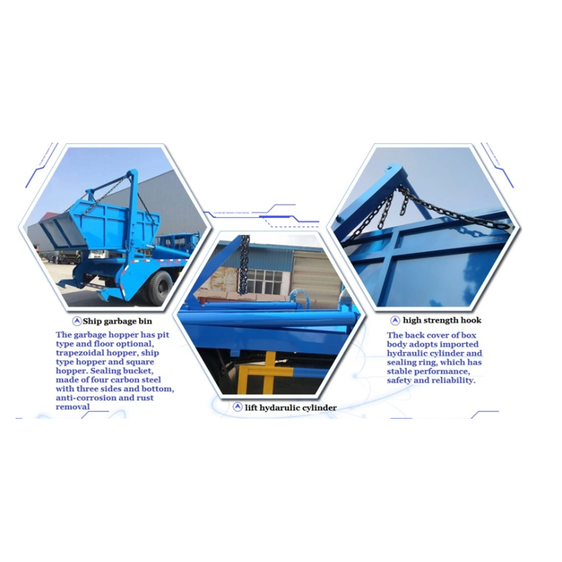 SINOTRUK HOWO 4x2 Heavy Duty Truck Swing Arm Type Refuse Collection Truck, 6 Wheels