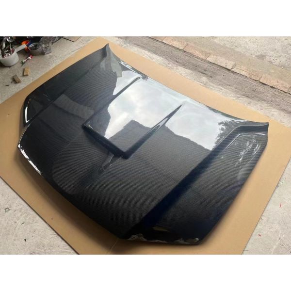 Lightweight 160*150*30 Carbon Fiber Hood for Toyota Land Cruiser LC200 Open Hole Design