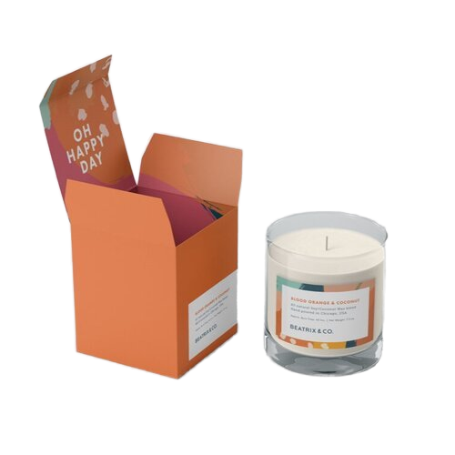 Custom logo Price Luxury Cardboard Folding Black White Scented Candle Set Gift Paper Packing Boxes for Candles