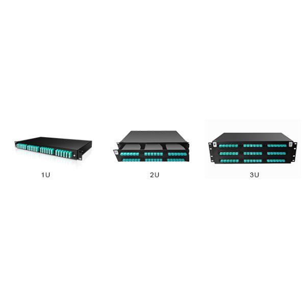 96 Port MTP Mpo Cassette Patch Panel Rack Mount Steel Material