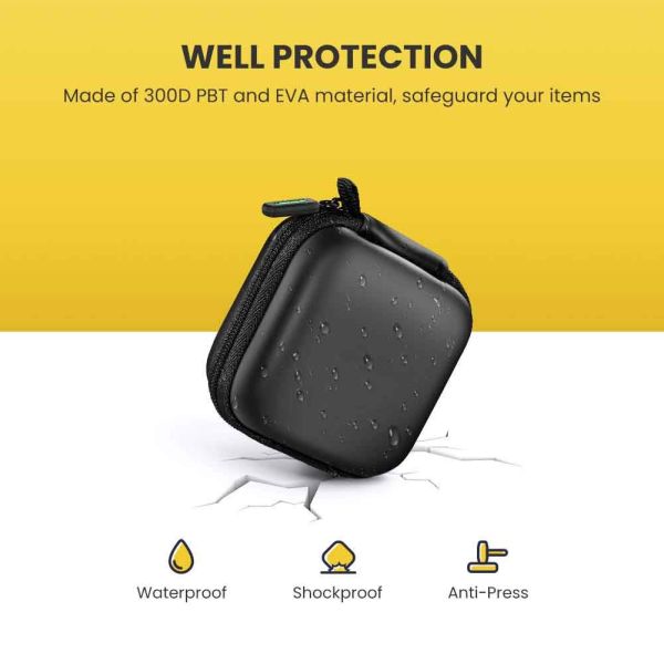 300D PBT Headphone Travel Case , EVA Earbud Carrying Case