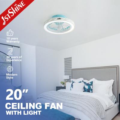 Com controle remoto, ventilador de teto LED 20 flush montado com baixo ruído e 2- de 1stshine