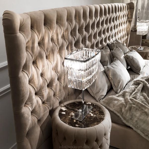 мебель спальни 90.5in современная устанавливает сверстницу 1.5m кожаную роскошную