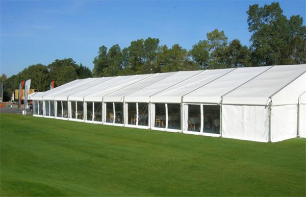 100 Seats White PVC Garden Party Tent Catering Hiring Tents A Frame Shape