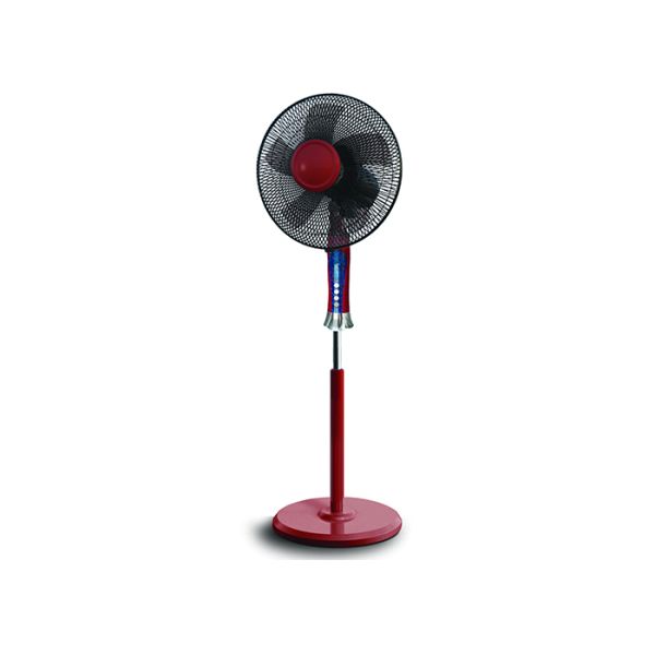 80° Oscillation Electric Tall Standing Fan Black Plastic Housing High Durability