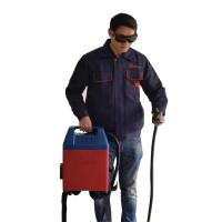 Mochila de limpeza a laser portátil resfriada a ar para revestimento de pintura de óxido de ferrugem com 24 meses de garantia