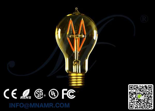 Traditional Style Edison Bulbs A19 LED Light 4W 2200K 2700K 3000K 5000K 6000K Options 25 Watt Equivalent