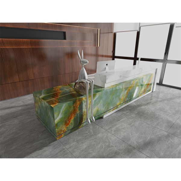 Смарагдовый зеленый 1420x2700 мм полированные синтерные каменные плиты для кухон