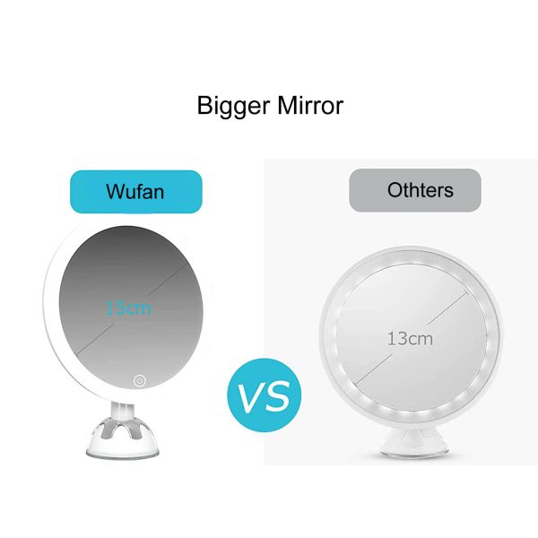 Beauty Beautiful Bathroom Vanity Led Light Magnifying Makeup Mirror With Suction Cup