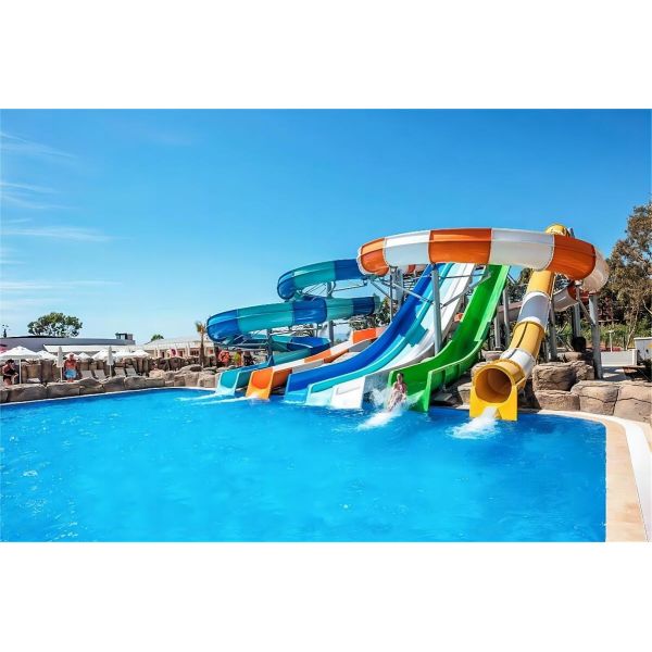 Fun Children Water Fiberglass Slide for Commercial Swimming Pool
