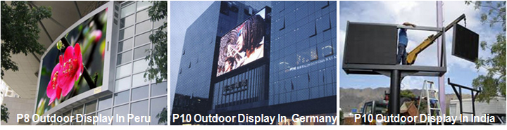 HD BIG Screen Outdoor LED Video Wall P6 / P10 With Fanless Power Supply