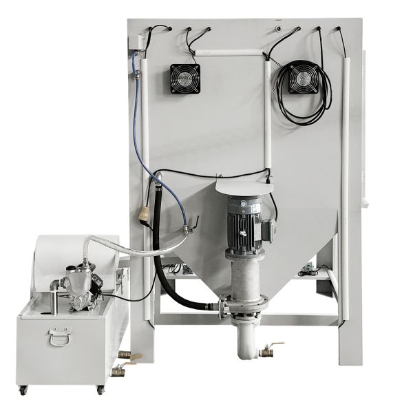 Energy-efficient Wet Sandblasting Cabinet for Surface Cleaning of Automotive Parts and Engines
