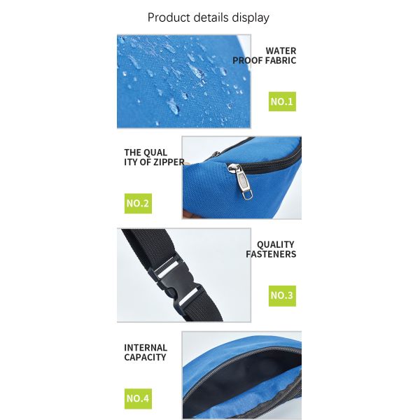 Unisex Waist Bag Fashion Waterproof Chest Handbag Pocket Bag