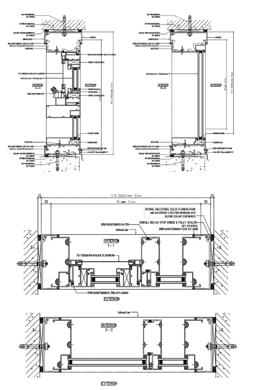 Awning Aluminium Doors And Windows Corrosion Resistant With Powder Coating