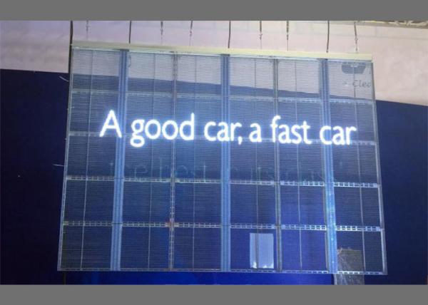 High brightness of 5,000nits P5 Transparent Led Screens with 100x50cm Panel