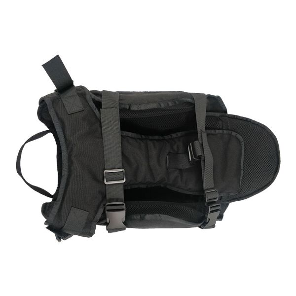 Impact Resistant Dog Ballistic Vest 3kg Black Bulletproof Dog Vest One Size Fits All