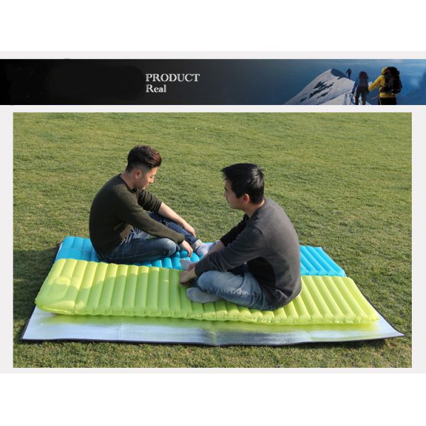 40D Nylon Insulated Sleeping Pad , TPU Coating Blow Up Sleeping Pad
