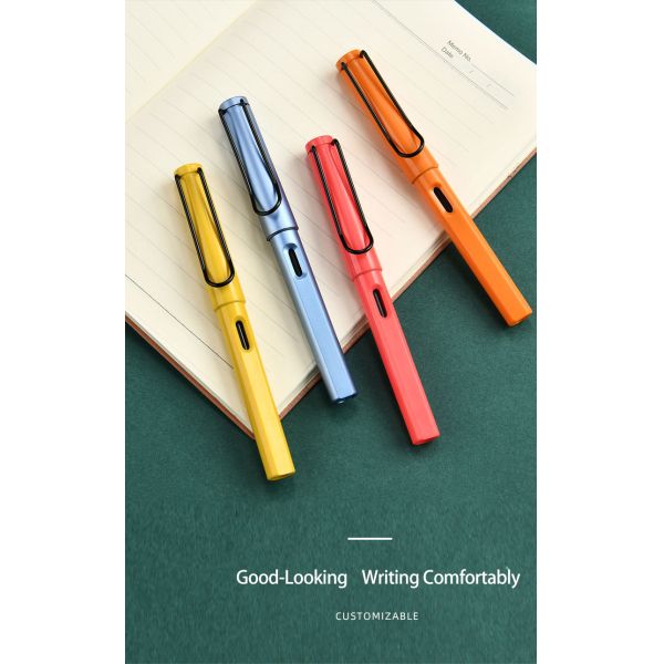 Colorful Plastic Signature Pen Matte School Gel Pens Promotion Gifts Custom Logo