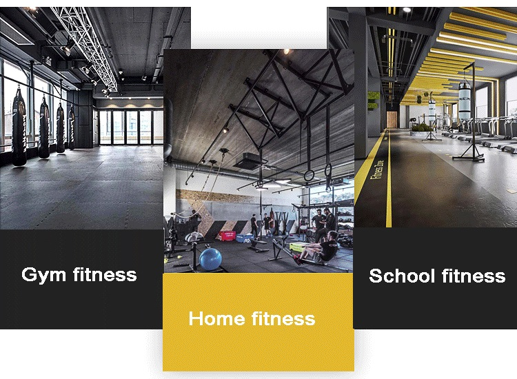 Черный резиновый напольный ролик для нетоксичного тренажерного коврика в Crossfit Fitness Sport Place