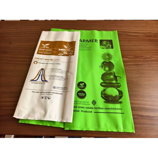 25KG Heavy Duty LDPE Bags with Free Designing for Water Soluble Fertilizer Packing
