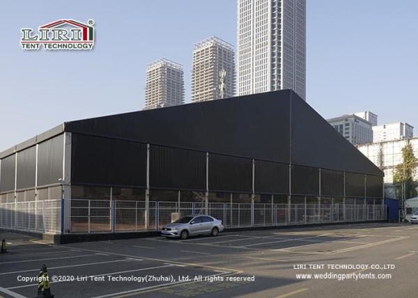 10m Span Sport Event Tents With Roof Lining Curtain Tempered Glass Walls