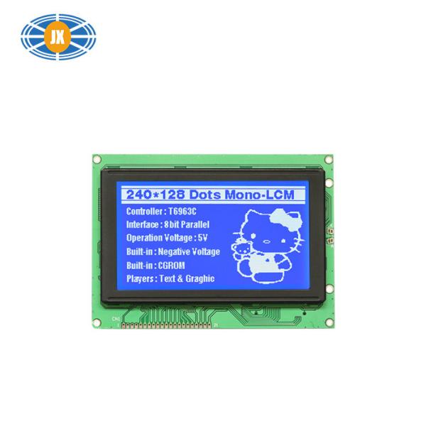 5V High Resolution Graphic Blue LCD Display 5.2 Inch Wide Viewing Angle Display