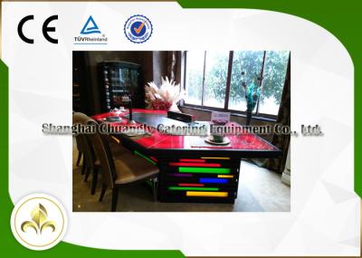 11 Seats Rainbow Light Teppanyaki Hibachi Grill , Stainless Steel Teppanyaki Plate