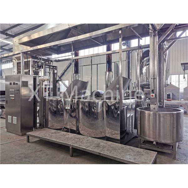 Электрический глубокий посоленный арахис жаря машину 2000KGS/H для арахиса